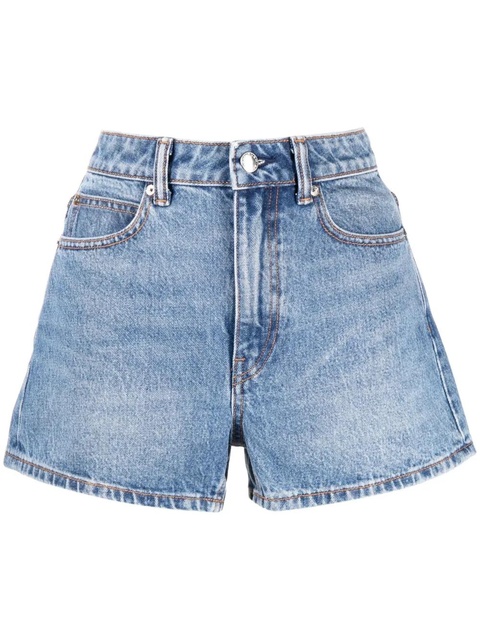 Alexander Wang Shorty high-rise denim shorts - Blue - zdjęcie produktu nr 1