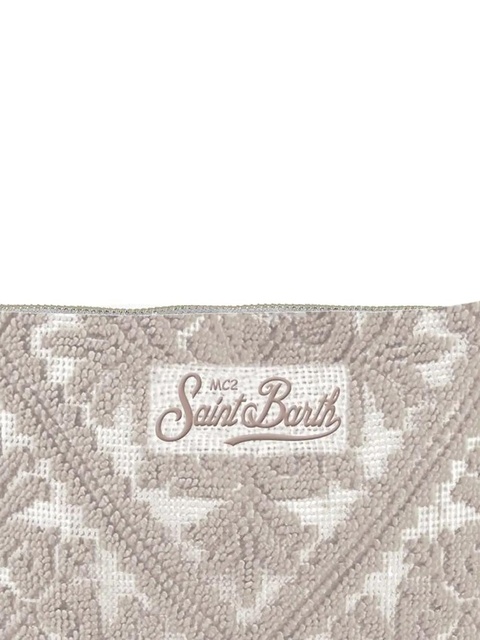 MC2 Saint Barth embroidered cotton clutch - Grey - zdjęcie produktu nr 2