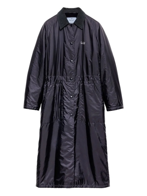 Prada raglan-sleeve patch-pocket coat - Blue - zdjęcie produktu nr 1