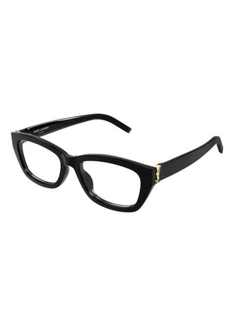 Saint Laurent Eyewear cat-eye logo glasses - Black - zdjęcie produktu nr 1