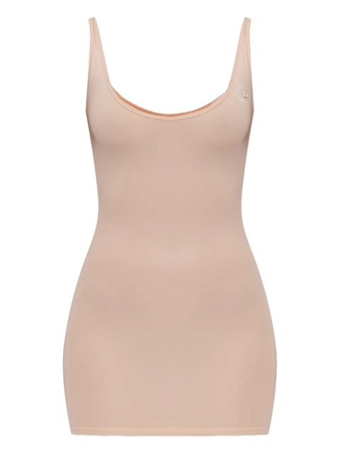 Diesel logo-plaque mini dress - Neutrals - zdjęcie produktu nr 1