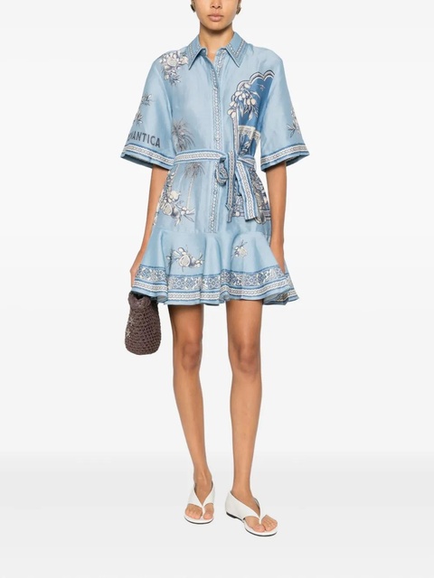 ALEMAIS Villa Romantica mini dress - Blue - zdjęcie produktu nr 2