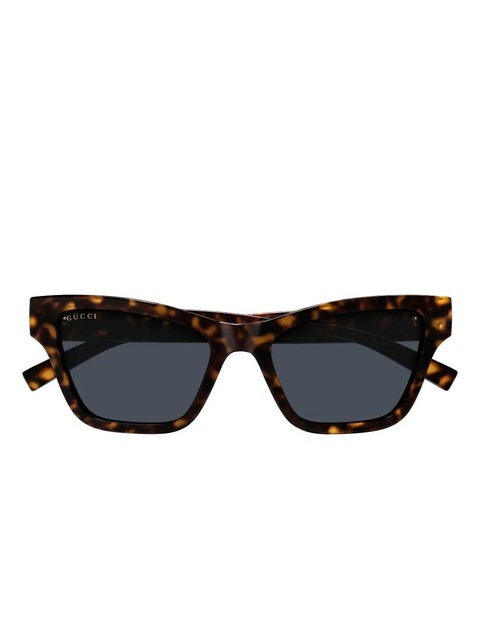 Gucci Eyewear geometric logo sunglasses - Brown - zdjęcie produktu nr 2