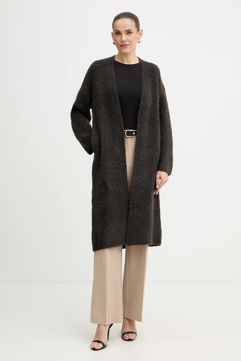 Guess kardigan z domieszką wełny BENIKO damski kolor szary W5BR54 Z0702 - zdjęcie produktu nr 1