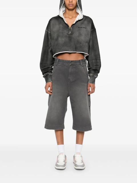 Golden Goose cropped hoodie - Grey - zdjęcie produktu nr 2