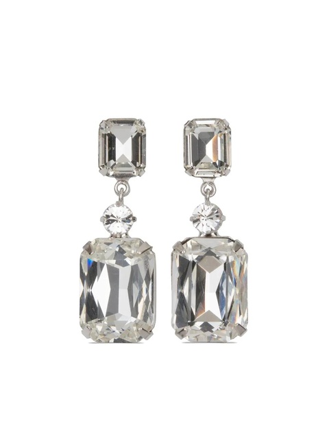 Jennifer Behr Justine crystal-embellished earrings - Silver - zdjęcie produktu nr 1
