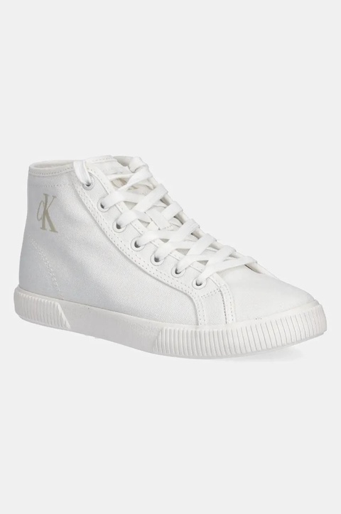 Calvin Klein Jeans trampki ESS VULC MID CV MG WN kolor biały YW0YW01761 - zdjęcie produktu nr 1