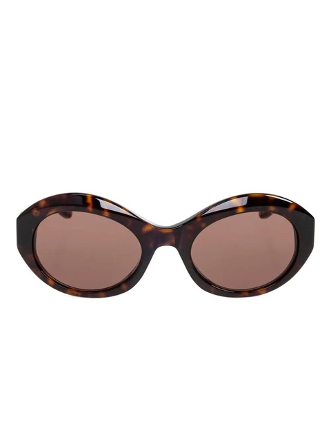 Balenciaga Eyewear oval frame sunglasses - Brown - zdjęcie produktu nr 1