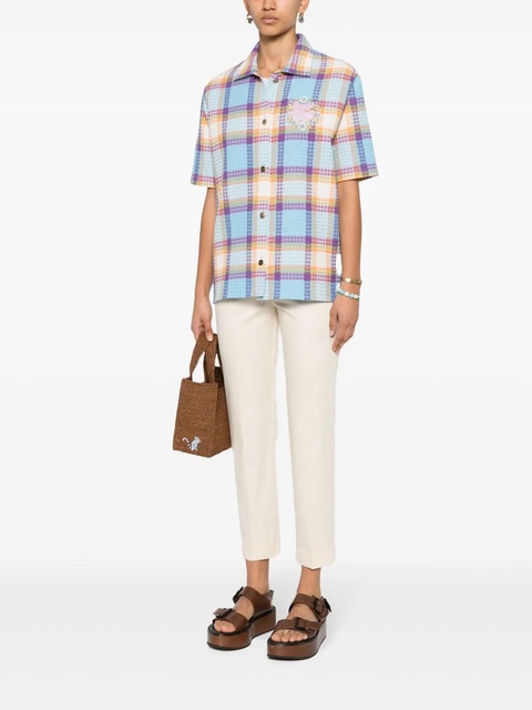 ETRO cropped gabardine trousers - Neutrals - zdjęcie produktu nr 2