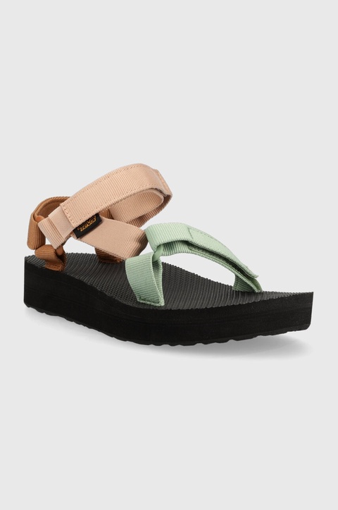 Teva sandały Midform Universal damskie kolor brązowy na platformie 1090969 - zdjęcie produktu nr 2