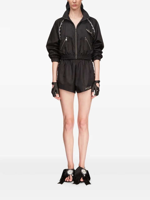 AREA crystal trim track shorts - Black - zdjęcie produktu nr 2