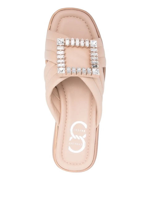 Casadei 40mm crystal-embellished sandals - Neutrals - zdjęcie produktu nr 2