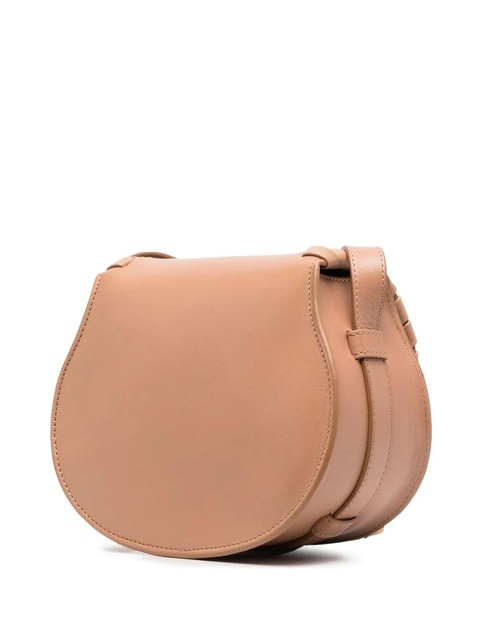 Chloé small Marcie whipstitch crossbody bag - Brown - zdjęcie produktu nr 1