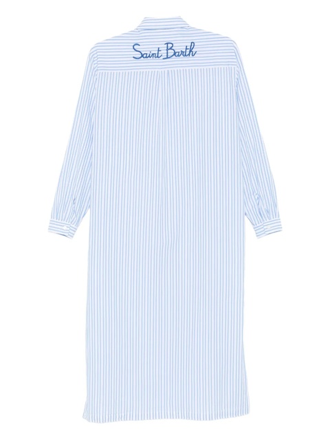 MC2 Saint Barth Adeline striped shirt midi dress - Blue - zdjęcie produktu nr 2