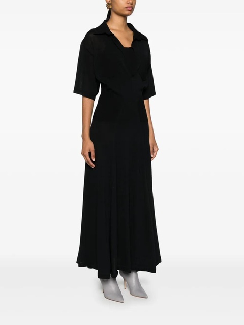 Victoria Beckham panelled knitted maxi dress - Black - zdjęcie produktu nr 1