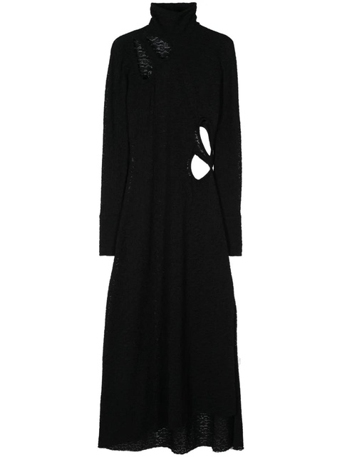 Victoria Beckham floral-embroidery dress - Black - zdjęcie produktu nr 1