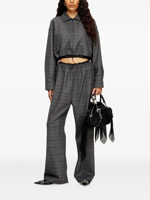 Diesel checked cropped jacket - Black - zdjęcie produktu nr 2