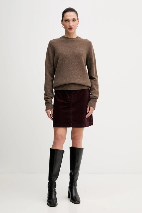 La Mania sweter wełniany MELLOW damski kolor brązowy MELLOW - zdjęcie produktu nr 2