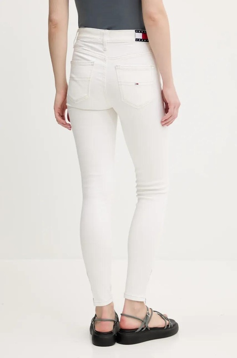 Tommy Jeans jeansy damskie kolor beżowy DW0DW20029 - zdjęcie produktu nr 2