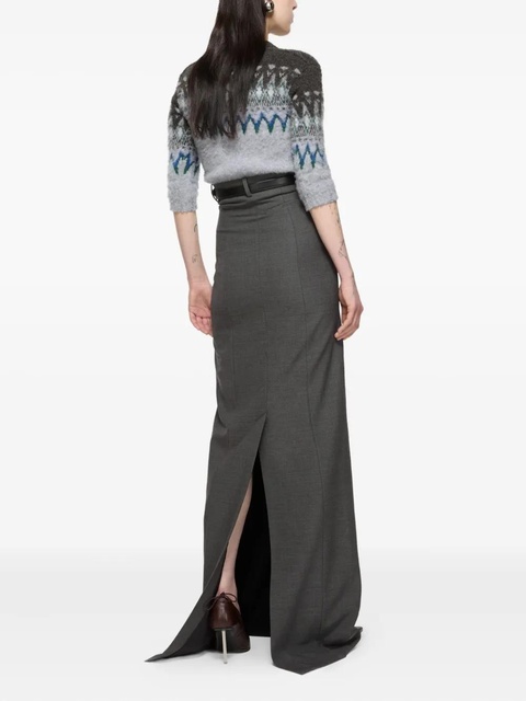 Acne Studios high-waisted long skirt - Grey - zdjęcie produktu nr 2