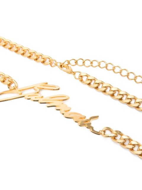 Balmain logo-plaque chain belt - Gold - zdjęcie produktu nr 2