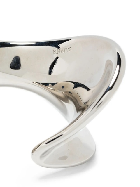 KHAITE curved brass bracelet - Silver - zdjęcie produktu nr 2