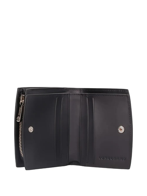 Longchamp crocodile-embossed clasp wallet - Black - zdjęcie produktu nr 2