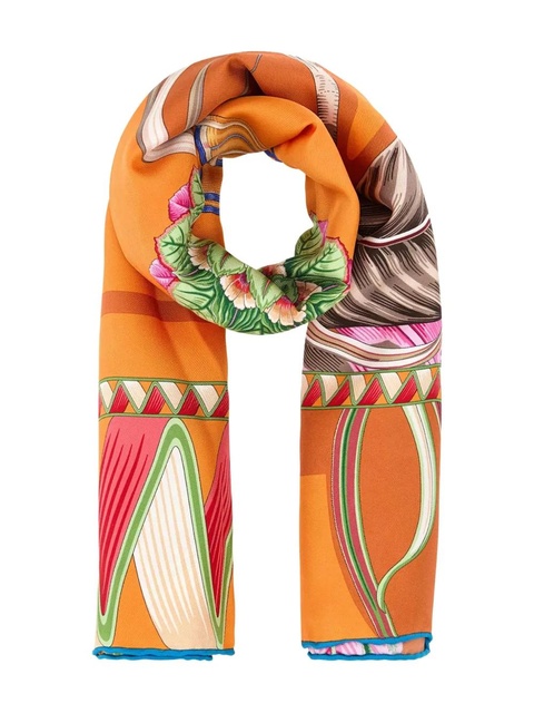 Ferragamo silk scarf - Orange - zdjęcie produktu nr 1