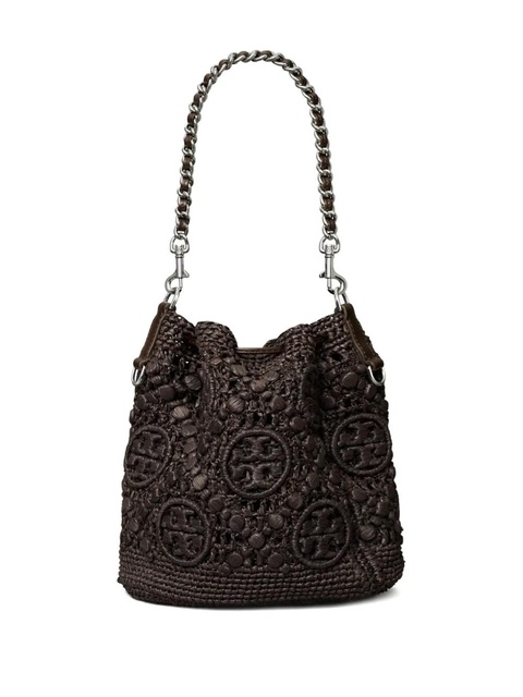 Tory Burch T Monogram bucket bag - Brown - zdjęcie produktu nr 1