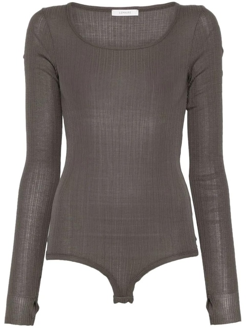 LEMAIRE long-sleeve bodysuit - Brown - zdjęcie produktu nr 1