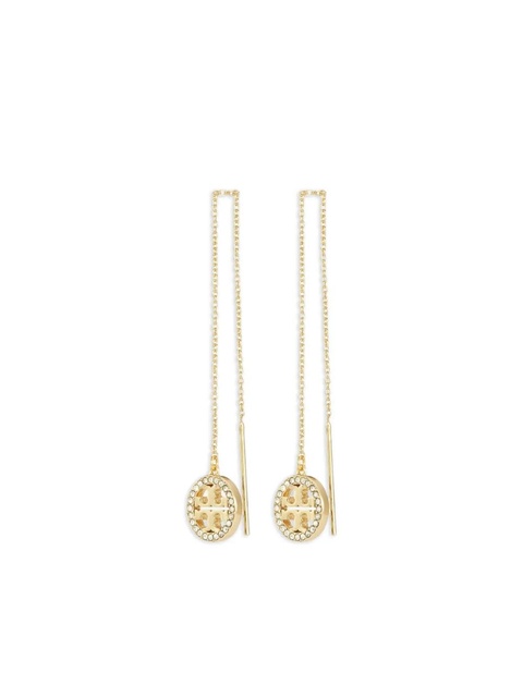 Tory Burch pavé threader earrings - Gold - zdjęcie produktu nr 1