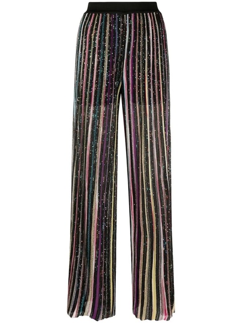 Missoni sequin-embellished striped trousers - Black - zdjęcie produktu nr 1