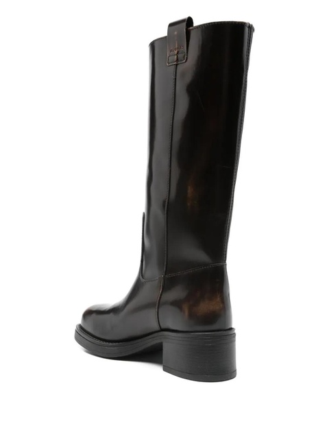 ALOHAS 40mm calf leather biker boots - Brown - zdjęcie produktu nr 2