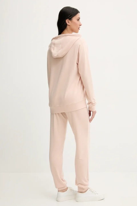 Guess bluza LUCIA damska kolor beżowy z kapturem z aplikacją O5GQ00 KCQP2 - zdjęcie produktu nr 2