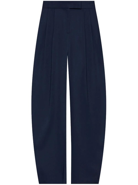 The Attico virgin-wool palazzo pants - Blue - zdjęcie produktu nr 1