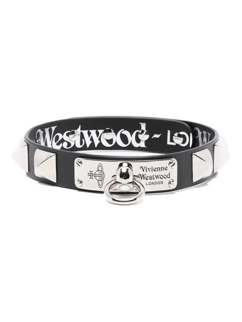 Vivienne Westwood Man. Paulo leather choker - Black - zdjęcie produktu nr 1