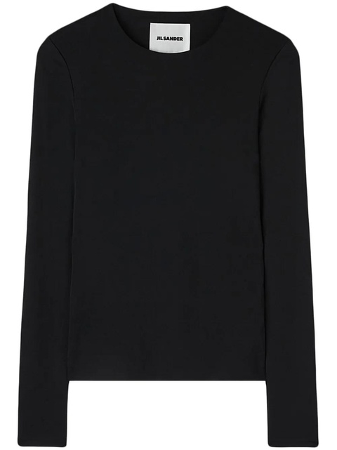 Jil Sander long-sleeve jersey T-shirt - Black - zdjęcie produktu nr 1
