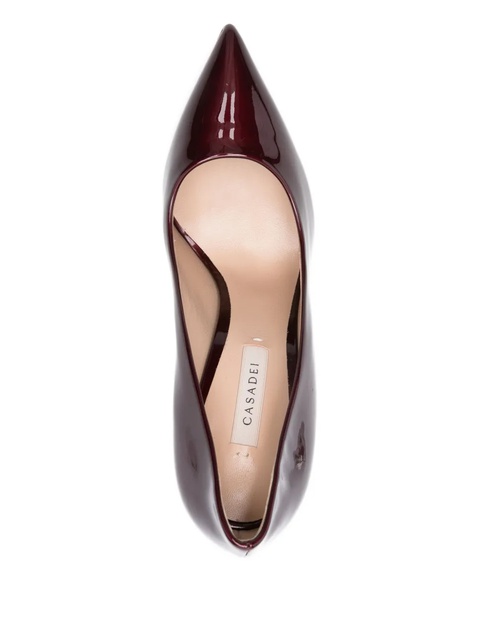 Casadei 100mm metallic-heel pointed-toe pumps - Red - zdjęcie produktu nr 1