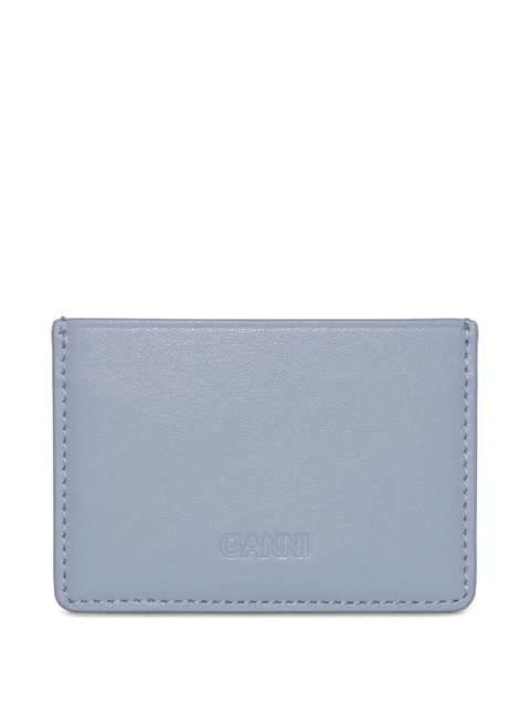 GANNI leather card holder - Purple - zdjęcie produktu nr 2