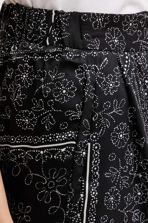 Marella spodnie damskie kolor czarny szerokie high waist 2523136271200 - zdjęcie produktu nr 1