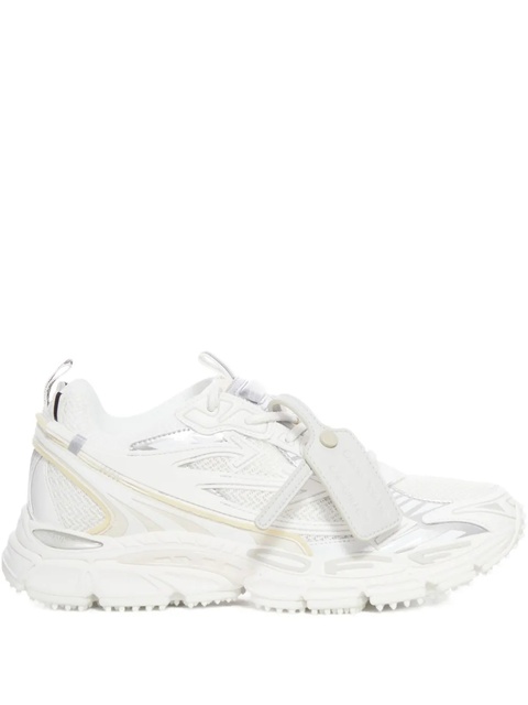 Off-White leather-tag lace-up sneakers - zdjęcie produktu nr 1