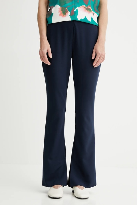 Calvin Klein legginsy damskie kolor granatowy dopasowane high waist LV044C297G - zdjęcie produktu nr 1