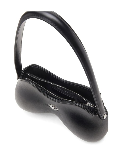 Diesel Double-D curved shoulder bag - Black - zdjęcie produktu nr 2