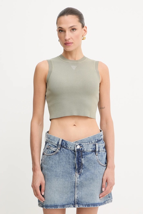 Guess top ALEXIA damski kolor zielony W4GZ34 Z3F40 - zdjęcie produktu nr 1