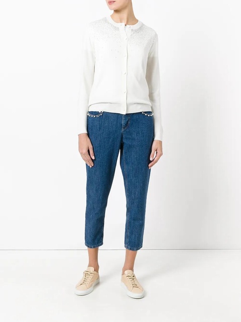 Miu Miu sequin stars cardigan - White - zdjęcie produktu nr 2