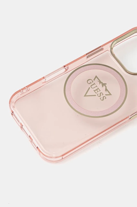 Guess etui na telefon iPhone 16 Pro kolor różowy GUHMP16LHFGTMSLSP - zdjęcie produktu nr 2
