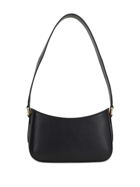 Chloé logo-plaque leather shoulder bag - Black - zdjęcie produktu nr 2
