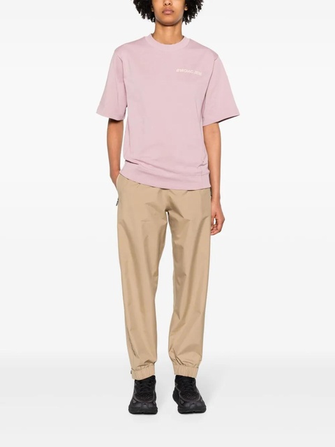 Moncler Grenoble logo-appliqué cotton T-shirt - Pink - zdjęcie produktu nr 2