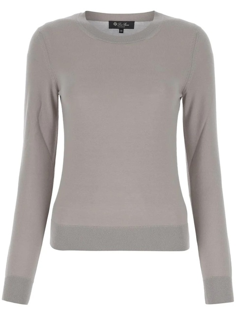 Loro Piana Neo Piuma fine-knit cashmere jumper - Grey - zdjęcie produktu nr 1