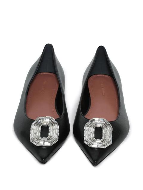 Amina Muaddi Camelia ballet flats - Black - zdjęcie produktu nr 2